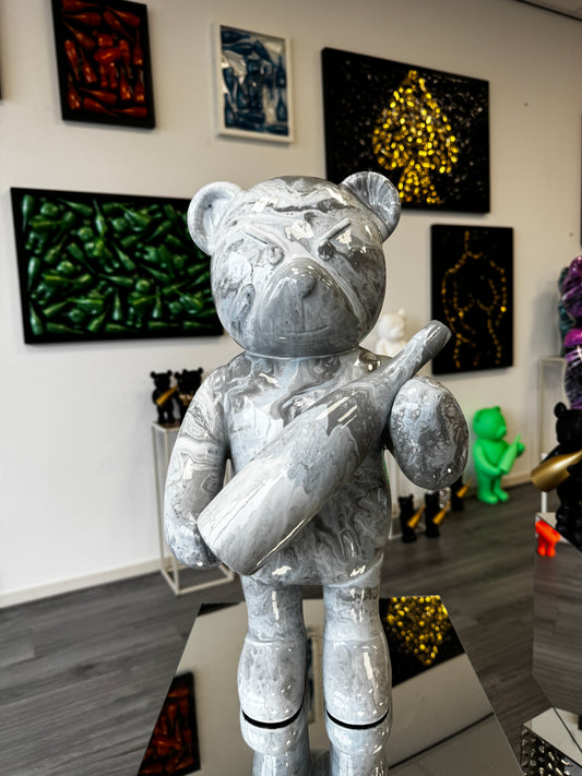 Champagne bear Marble